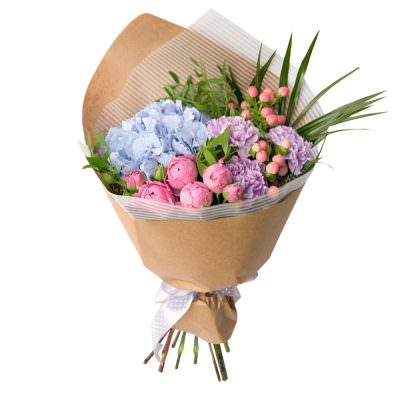 Дизайнерский букет живых цветов «Роскошный расцвет»