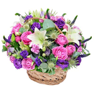 Подарочная композиция цветов «Цветочный шарм»