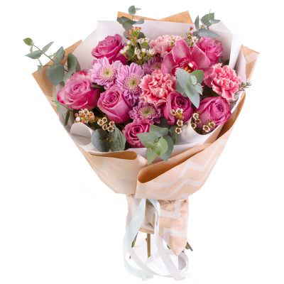 Букет из натуральных цветов «Лесная поэма»